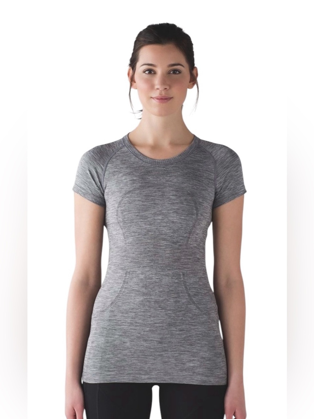 Lululemon Swiftly Tech Short-Sleeve Crew Shirt Size 6 Slate Seamless Activewear